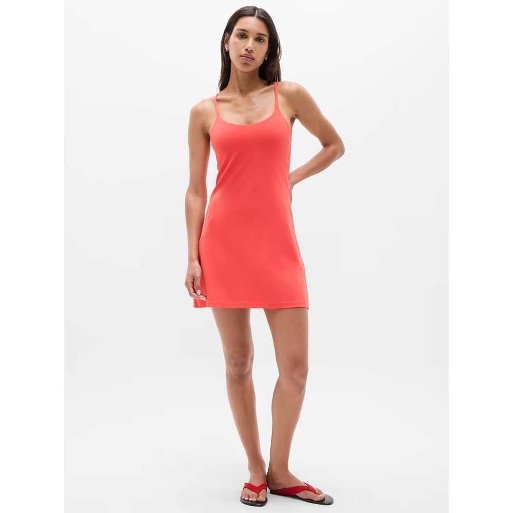 Athleta Rose Infinity Dress Pink Mini Tank Athletic Dress Size S